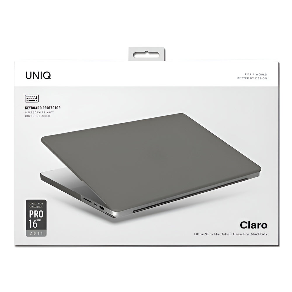 UNIQ Claro Hülle für Apple MacBook Pro 16 Zoll (2026) / (2024) / (2023) / (2021), Matt Grau