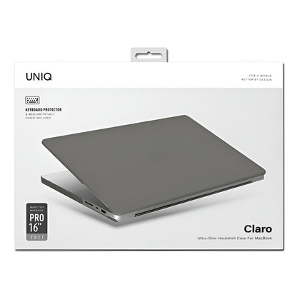 UNIQ Claro Hülle für Apple MacBook Pro 16 Zoll (2026) / (2024) / (2023) / (2021), Matt Grau
