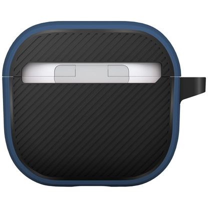 UNIQ Clyde Hülle für Apple AirPods 4, Schwarz Blau
