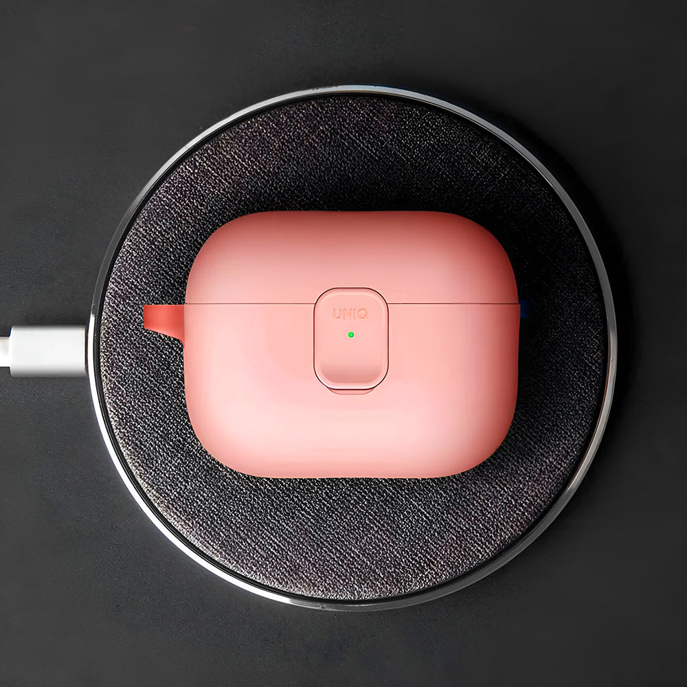 UNIQ Clyde Hülle für Apple AirPods 4, Schwarz Blau