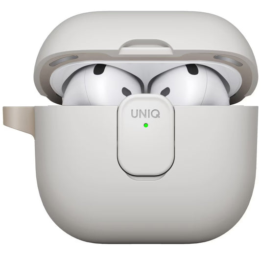 UNIQ Clyde Case for Apple AirPods 4, Beige Gray