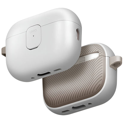 UNIQ Clyde Hülle für Apple AirPods Pro 3, Grau Beige