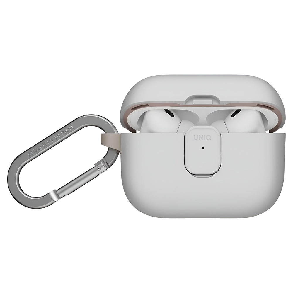 UNIQ Clyde Hülle für Apple AirPods Pro 3, Grau Beige