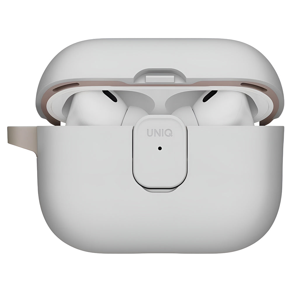 UNIQ Clyde Hülle für Apple AirPods Pro 3, Grau Beige