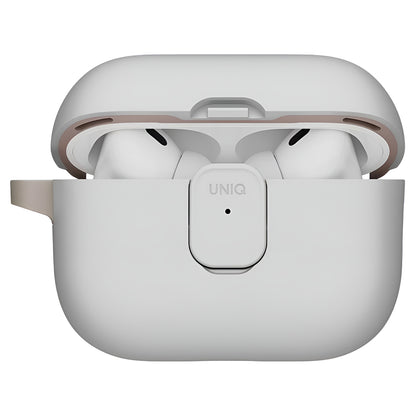UNIQ Clyde Hülle für Apple AirPods Pro 3, Grau Beige