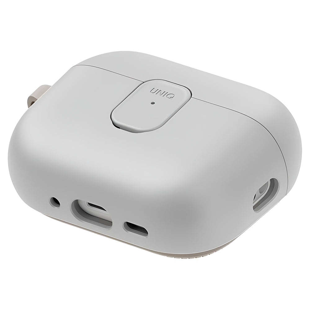 UNIQ Clyde Hülle für Apple AirPods Pro 3, Grau Beige