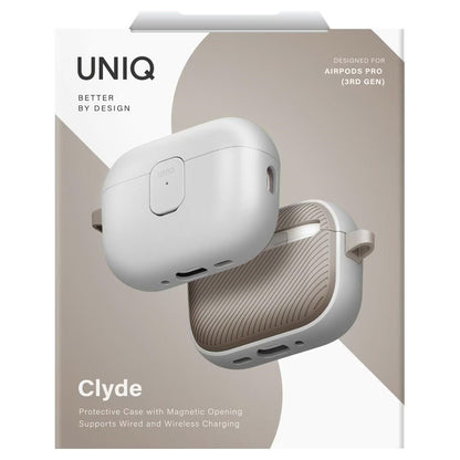 UNIQ Clyde Hülle für Apple AirPods Pro 3, Grau Beige