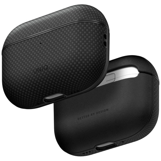 UNIQ Keva Prime Hülle für Apple AirPods Pro 3, Schwarz