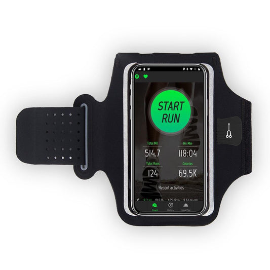 Universelle Handyhülle max. 7 Zoll, Techsuit, Sports TH10, Schwarz
