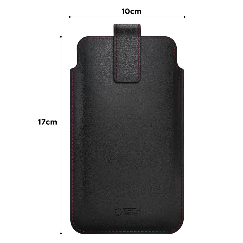 Universelle Handyhülle, Tech-Protect, SM65, Schwarz Rot