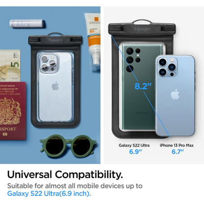 Universal Waterproof Case for Phone max. 3.5inch - 7inch, Spigen, A601, Set of 2 pieces, Black AMP04523
