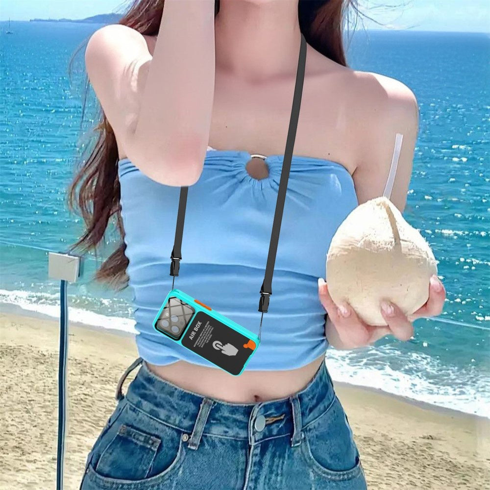 Universal Waterproof Case for Phone max. 6.1inch, ShellBox, AirBox, Blue