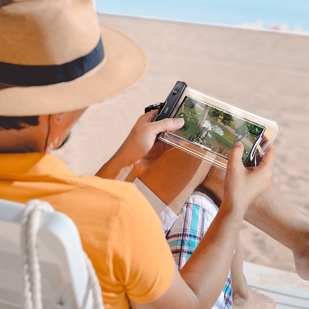 Wasserdichte Universalhülle für Telefon max. 6,5 Zoll, ESR, Schwarz