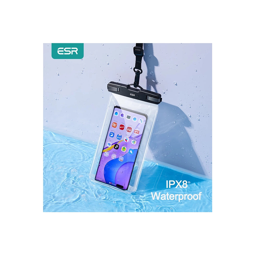 Wasserdichte Universalhülle für Telefon max. 6,5 Zoll, ESR, Schwarz