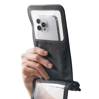 Universelle Wasserdichte Hülle für Telefon max. 6,9 Zoll, Spigen, A603, Schwarz ACS09745