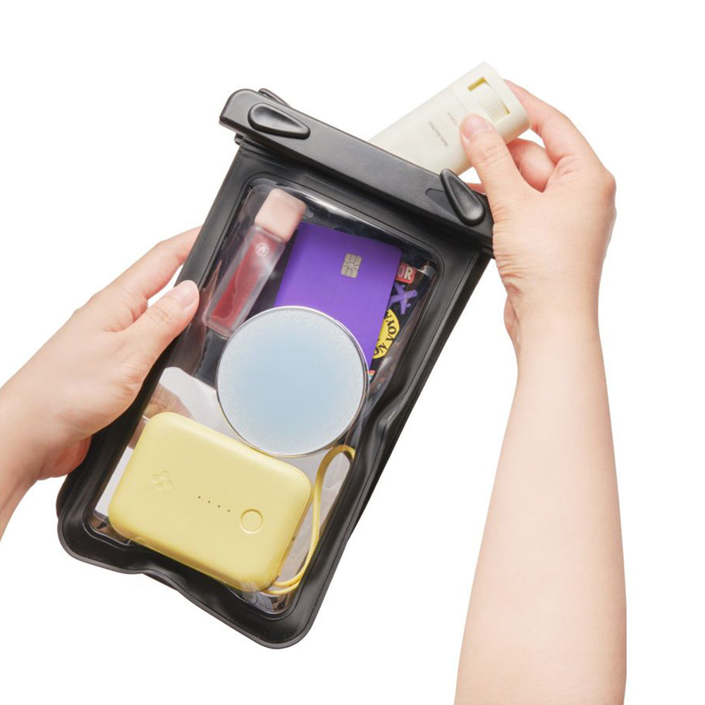 Universelle Wasserdichte Hülle für Telefon max. 6,9 Zoll, Spigen, A603, Schwarz ACS09745