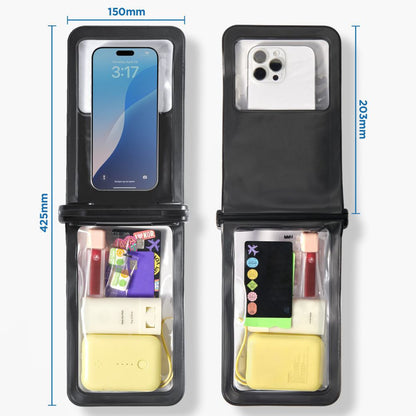 Universelle Wasserdichte Hülle für Telefon max. 6,9 Zoll, Spigen, A603, Schwarz ACS09745