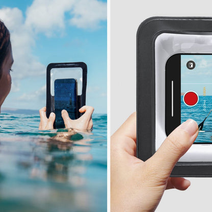 Universelle Wasserdichte Hülle für Telefon max. 6,9 Zoll, Spigen, A603, Schwarz ACS09745