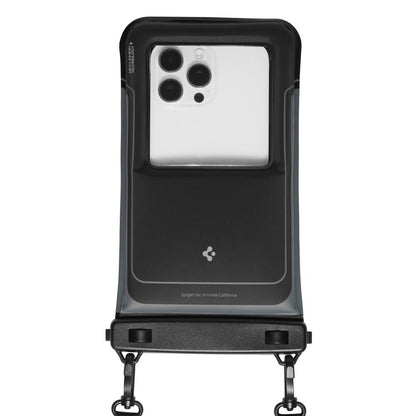 Universelle Wasserdichte Hülle für Telefon max. 6,9 Zoll, Spigen, A611P, Set 2 Stück, Mattschwarz ACS09348