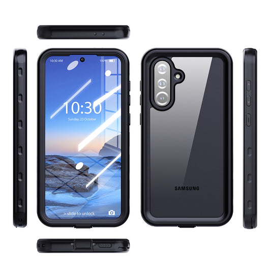 Wasserdichte Hülle für Samsung Galaxy A26 A266, ShellBox, Schwarz
