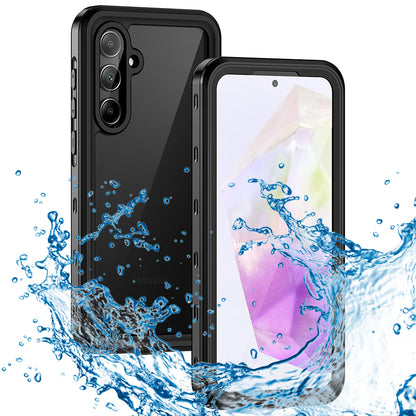 Wasserdichte Hülle für Samsung Galaxy A35 5G A356, ShellBox, Schwarz