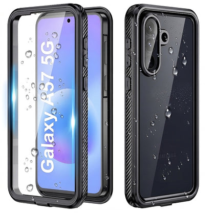 Wasserdichte Hülle für Samsung Galaxy A57 5G, ShellBox, Schwarz