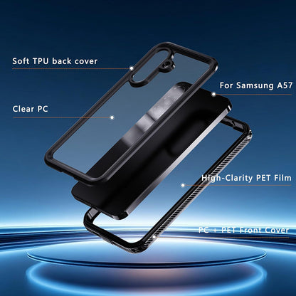 Wasserdichte Hülle für Samsung Galaxy A57 5G, ShellBox, Schwarz