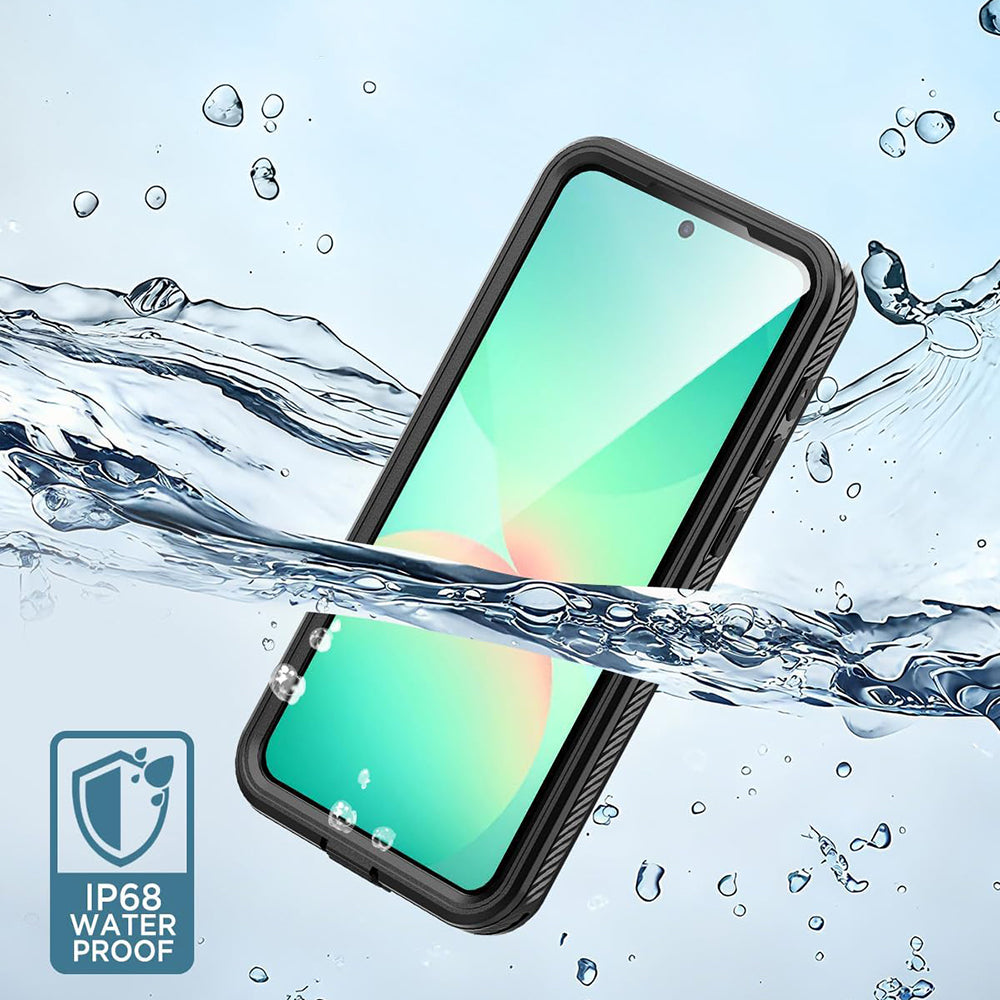 Wasserdichte Hülle für Samsung Galaxy A57 5G, ShellBox, Schwarz