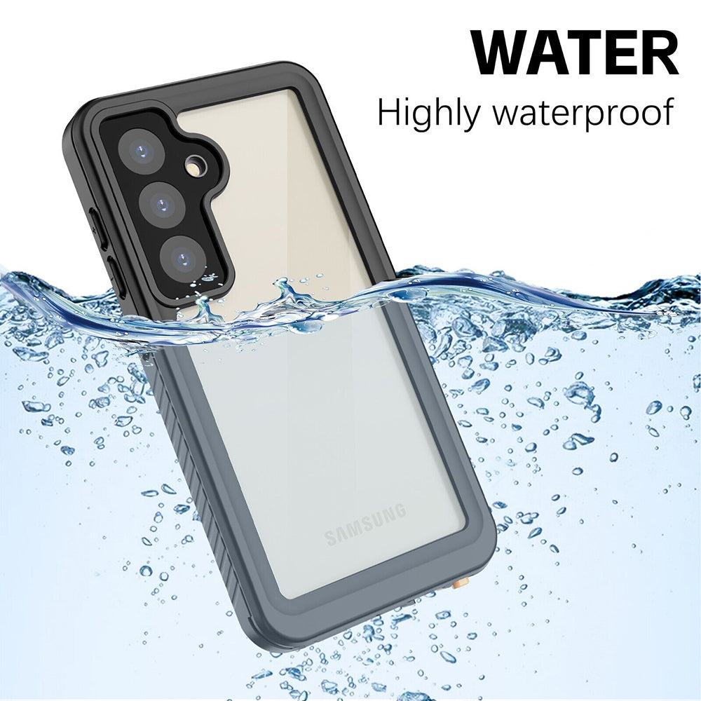Wasserdichte Hülle für Samsung Galaxy S24+ S926, ShellBox, Schwarz
