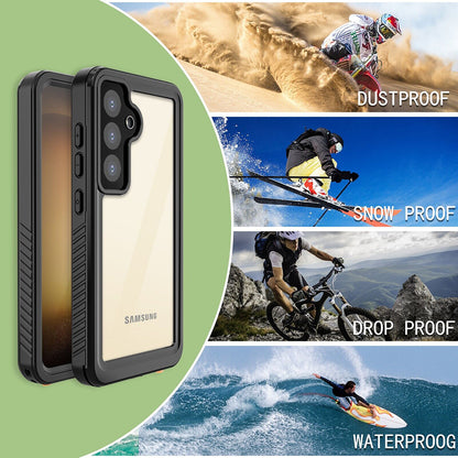 Wasserdichte Hülle für Samsung Galaxy S24+ S926, ShellBox, Schwarz