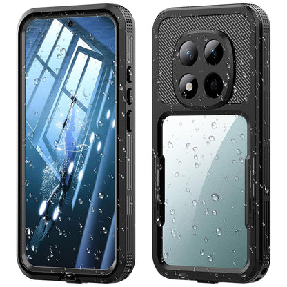 Wasserdichte Hülle für Xiaomi Redmi Note 15 Pro 5G, ShellBox, Schwarz