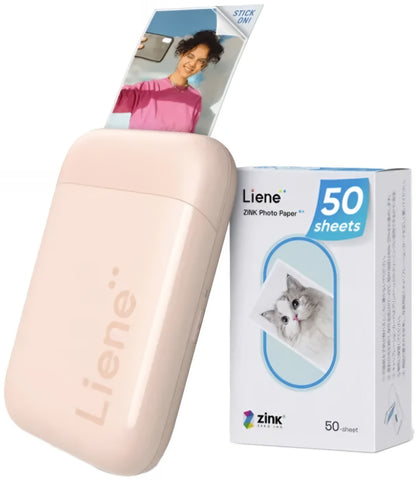 Tragbarer Fotodrucker Liene Pearl 2x3, Rosa