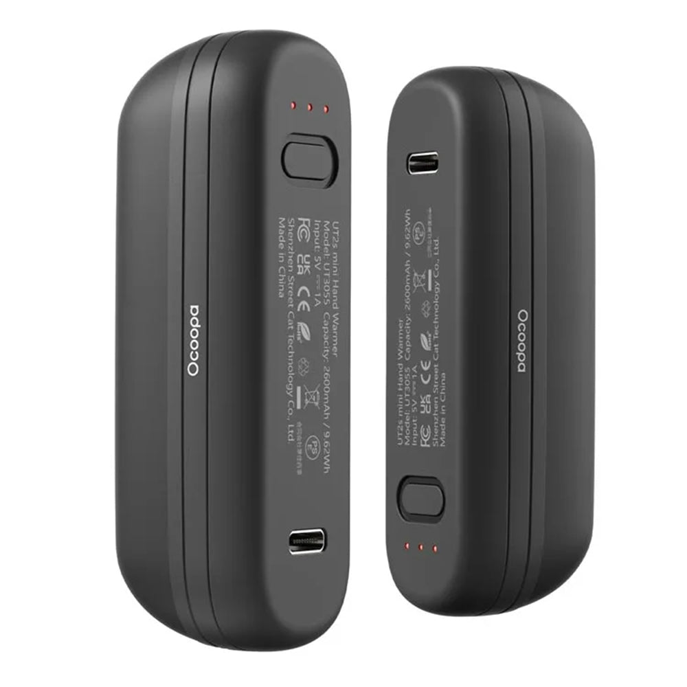 Ocoopa UT2s Mini Handwärmer, Schwarz