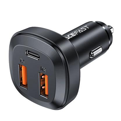 Acefast B9 Auto-Ladegerät, 66W, 5A, 2 x USB-A - 1 x USB-C, Schwarz