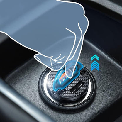 Auto-Ladegerät Ainope, 30W, 5A, 1 x USB-A - 1 x USB-C, Schwarz