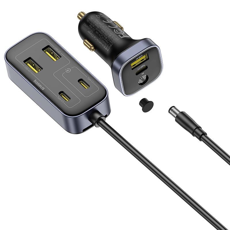 Auto-Ladegerät Baseus BackseatPal L1, 110W, 3A, 3 x USB-A - 3 x USB-C, Schwarz C00081100121-00
