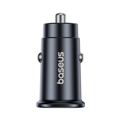 Auto-Ladegerät Baseus GoTrip, 30W, 3A, 2 x USB-C, Schwarz