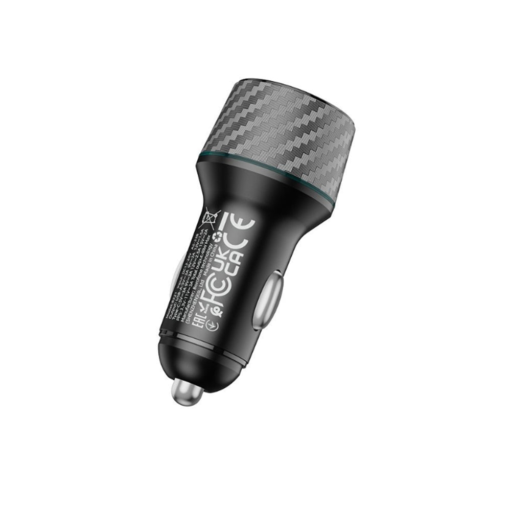 Auto-Ladegerät Borofone BZ21 Brilliant, 48W, 3A, 1 x USB-A - 1 x USB-C, Schwarz