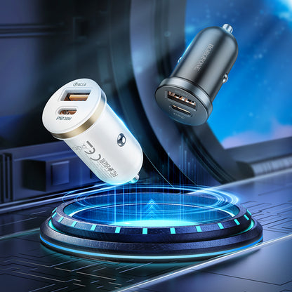 Autoladegerät Borofone BZ22 Scenery, 30W, 3A, 1 x USB-A - 1 x USB-C, Schwarz 