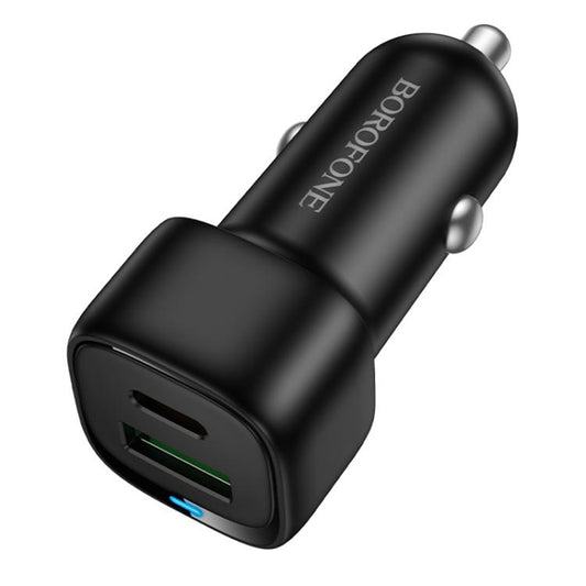 Auto-Ladegerät Borofone BZ34B Cloud, 38W, 3A, 1 x USB-A - 1 x USB-C, Schwarz