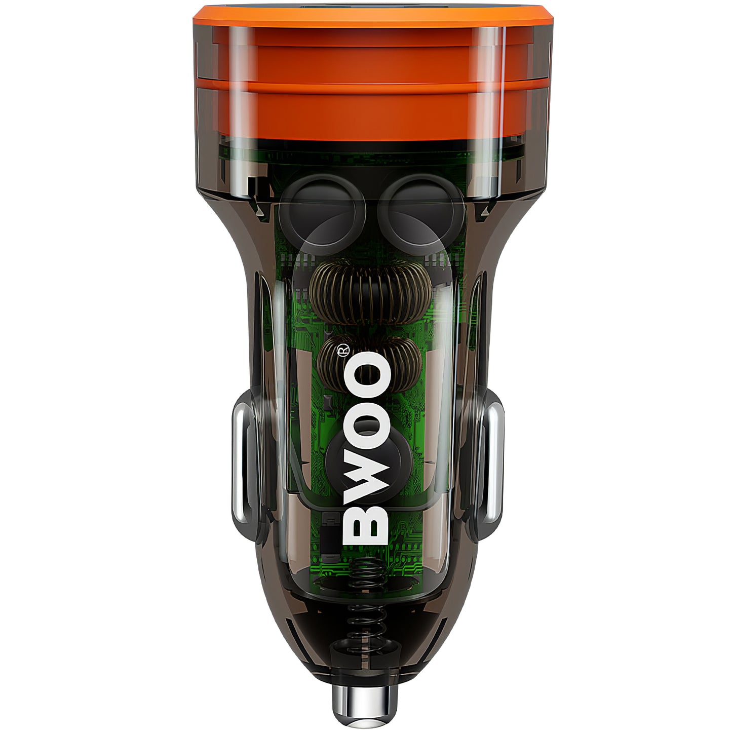 BWOO BO-CC85 Car Charger, 38W, 3A, 1 x USB-A - 1 x USB-C, Black