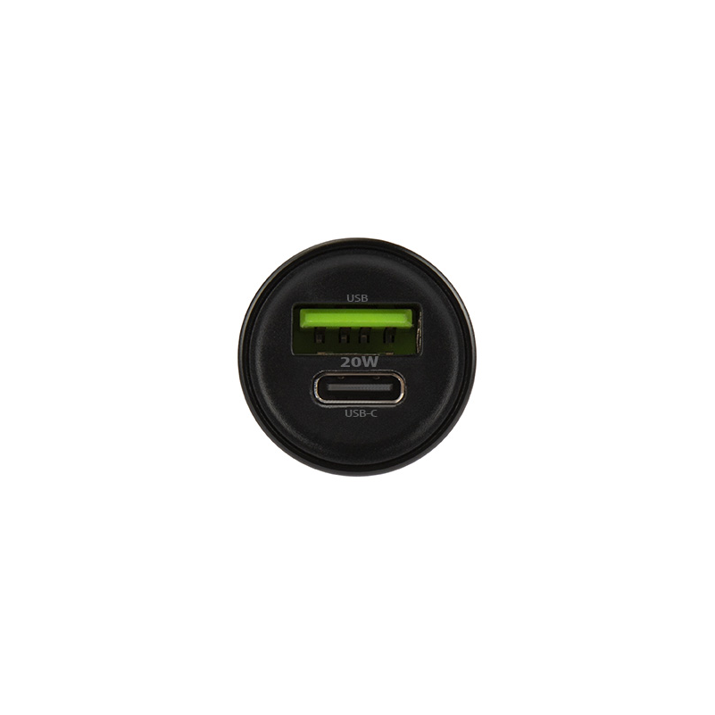 Auto-Ladegerät mit USB-C Kabel MaXlife MXCC-04, 20W, 3A, 1 x USB-A - 1 x USB-C, Schwarz