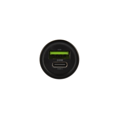Auto-Ladegerät mit USB-C Kabel MaXlife MXCC-04, 20W, 3A, 1 x USB-A - 1 x USB-C, Schwarz