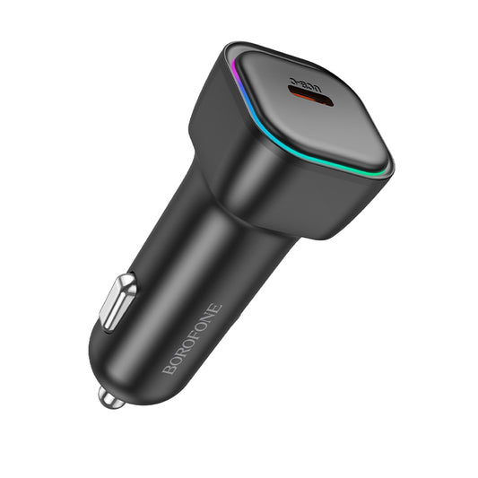 Autoladegerät mit Lightning-Kabel Borofone BZ28 Trophie, 30W, 3A, 1 x USB-C, Schwarz 