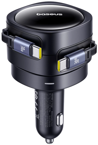 Baseus Enjoyment Max Autoladegerät mit USB-C-Kabel, 60 W, Schwarz C00035507121-01