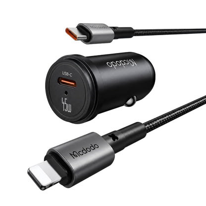 Mcdodo CC-7495 USB-C Cable Car Charger, 45W, 3A, 1 x USB-C, Black