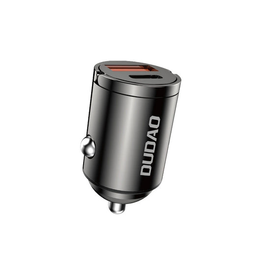 Auto-Ladegerät Dudao R3MAX, 48W, 3A, 1 x USB-A - 1 x USB-C, Schwarz
