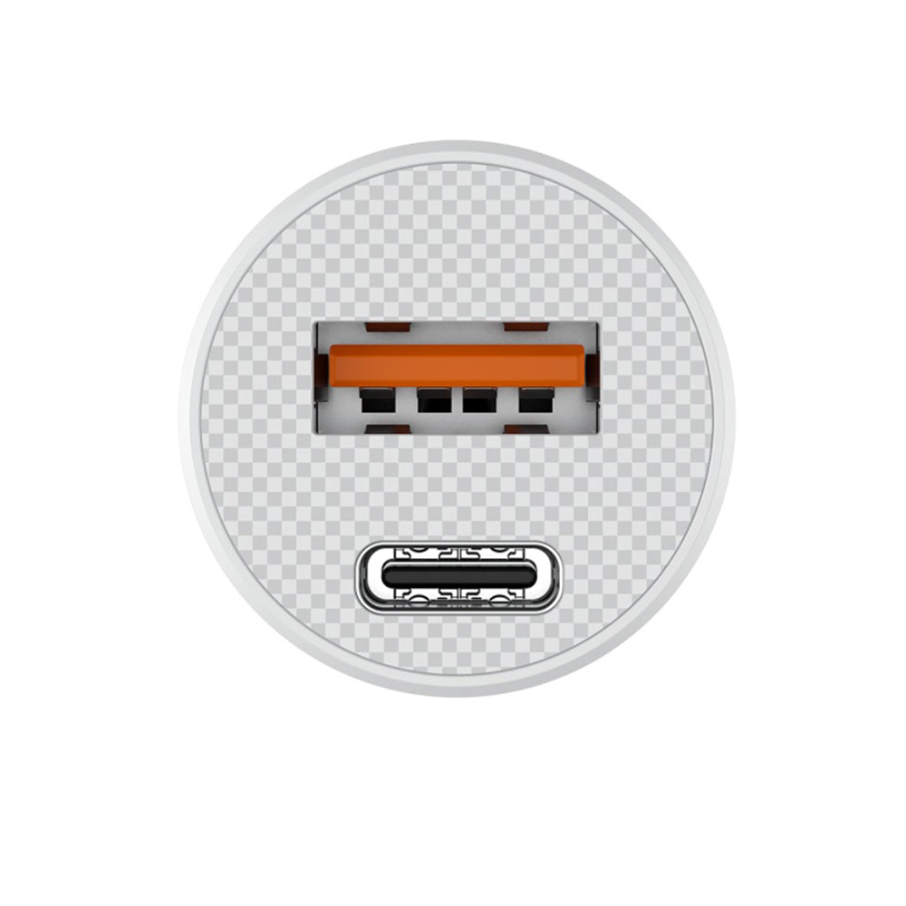 Auto-Ladegerät HAVIT CC2022, 20W, 3A, 1 x USB-A - 1 x USB-C, Weiß