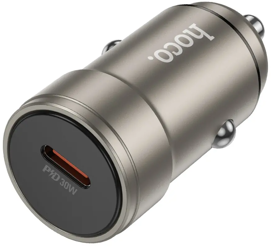 Auto-Ladegerät HOCO Z57, 30W, 3A, 1 x USB-C, Grau
