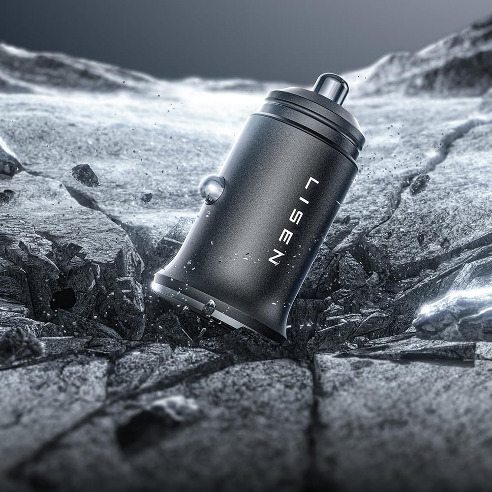 Auto-Ladegerät Lisen, 45W, 3A, 2 x USB-C, Schwarz YL0223080007